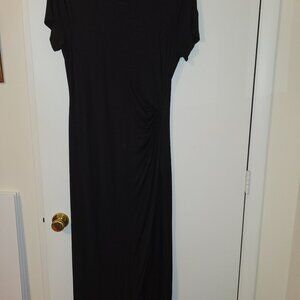 SPENSE Brand Long Black Knit Dress Size (L)